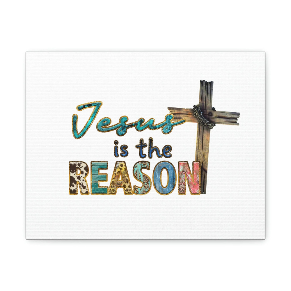 Scripture Walls Jesus Is The Reason Ephesians 2:8-9 Cross Christian Wall Art